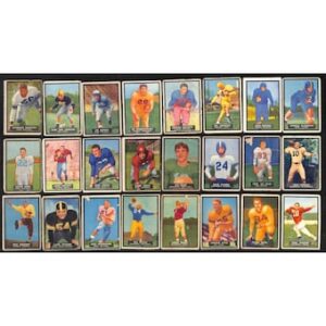 1951 Topps Magic G avg lot of 43 diff low grade football cards BV$774 D84498 Graded G