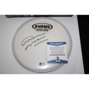 Graham Nash signed drumhead, Crosby,Still, Nash, The Hollies, Proof, Beckett BAS