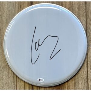 LARS ULRICH (Drummer-Metallica) signed 12 inch drum head- BAS B23739